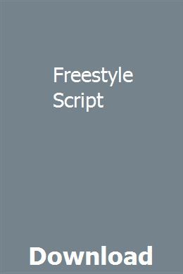Freestyle script word
